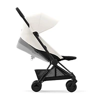 Coya Stroller - Matte Black Frame with Off-White Seat