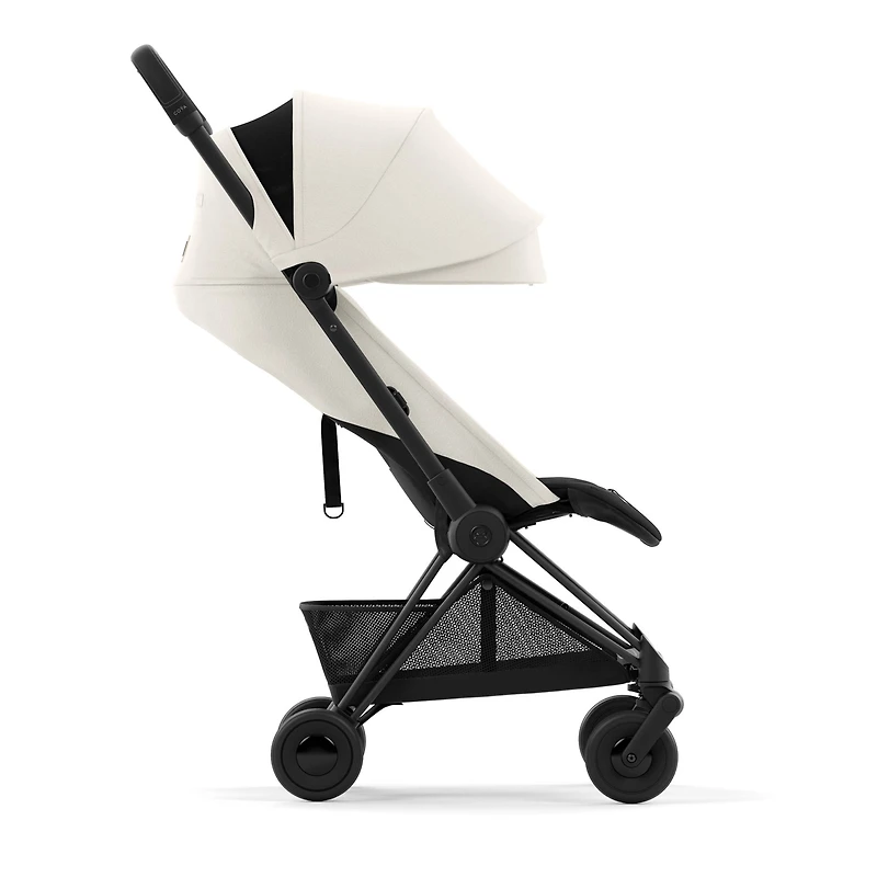 Coya Stroller - Matte Black Frame with Off-White Seat