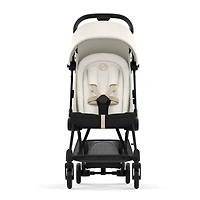 Coya Stroller - Matte Black Frame with Off-White Seat