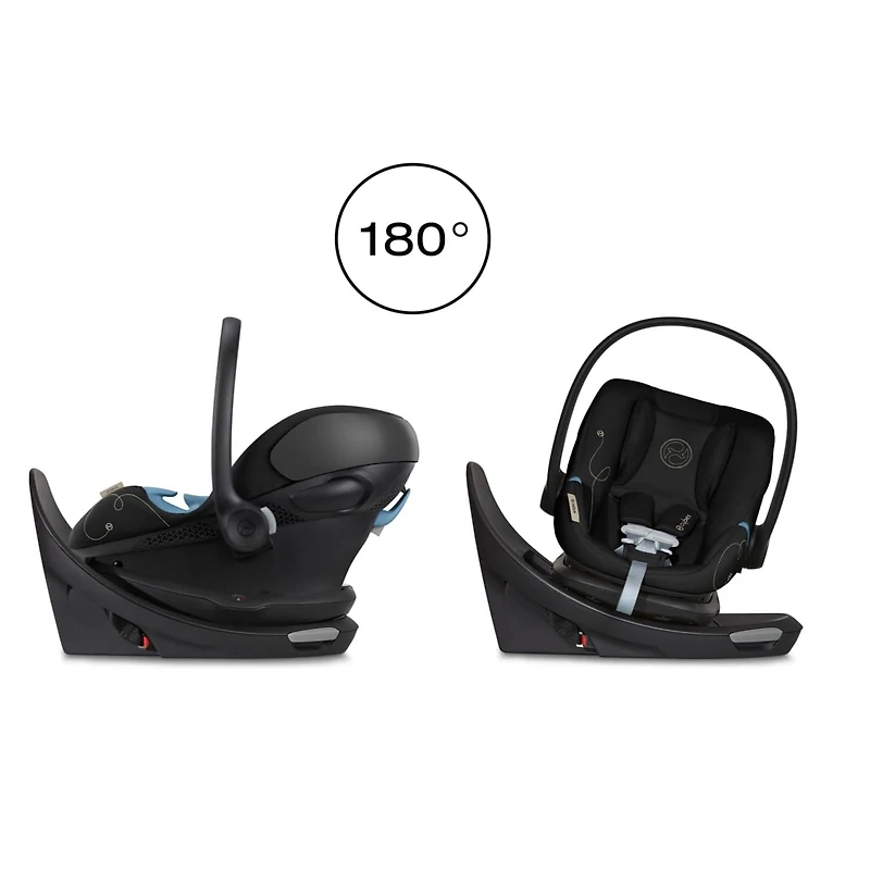 Aton G Swivel Car Seat with Sensorsafe - Moon Black 