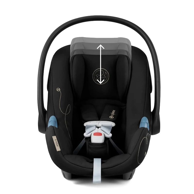  Aton G Swivel Car Seat with Sensorsafe - Moon Black 