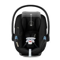  Aton G Swivel Car Seat with Sensorsafe - Moon Black 