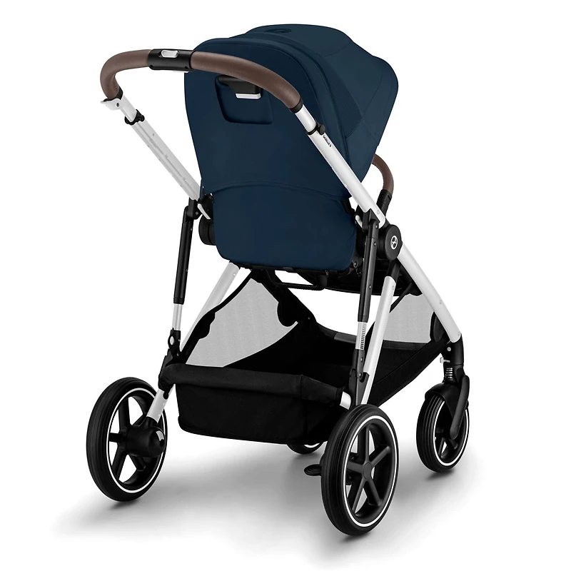 Gazelle S Stroller - Silver Frame with Ocean Blue Seat