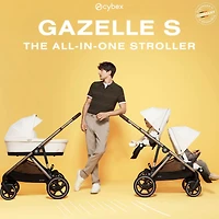Gazelle S 2 Stroller - Taupe Frame with Almond Beige Seat
