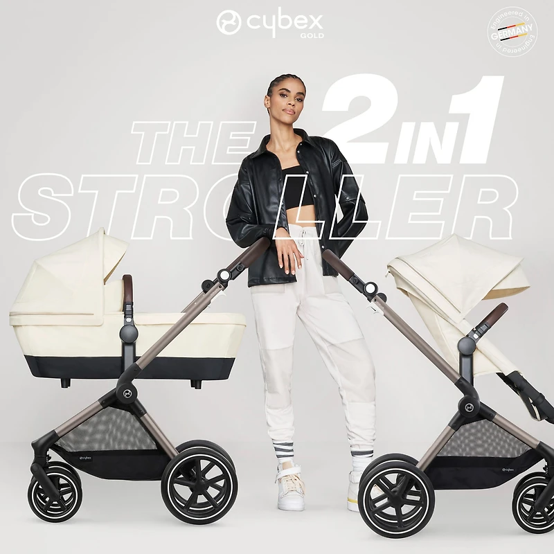 EOS Lux 2-in-1 Stroller - Moon Black