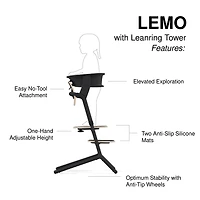 Lemo 3-in-1 High Chair + Training Tower Set