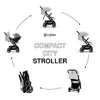 Beezy 2 Compact City Stroller - Fog Grey