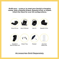 eGazelle S Electronic Assist Stroller - Taupe Frame with Almond Beige Seat