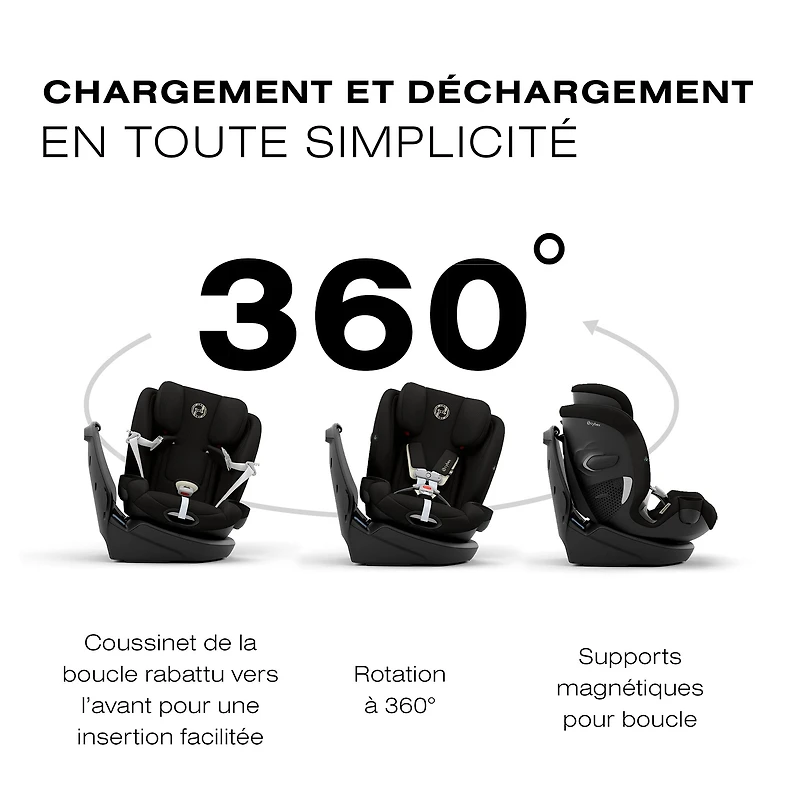 Siège d'Auto Callisto G 360 Rotatif - Moon Black