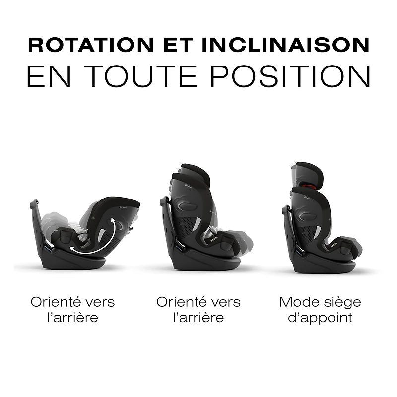 Siège d'Auto Callisto G 360 Rotatif - Moon Black