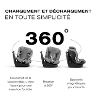 Siège d'Auto Callisto G 360 Rotatif - Stone Grey