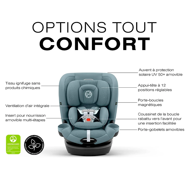 Callisto G 360 Rotating All-in-One Car Seat - Stormy Blue