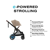 eGazelle S Electronic Assist Stroller - Black / Almond