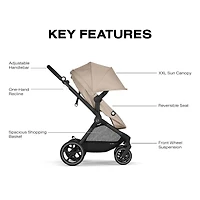 Eos Stroller - Almond Beige