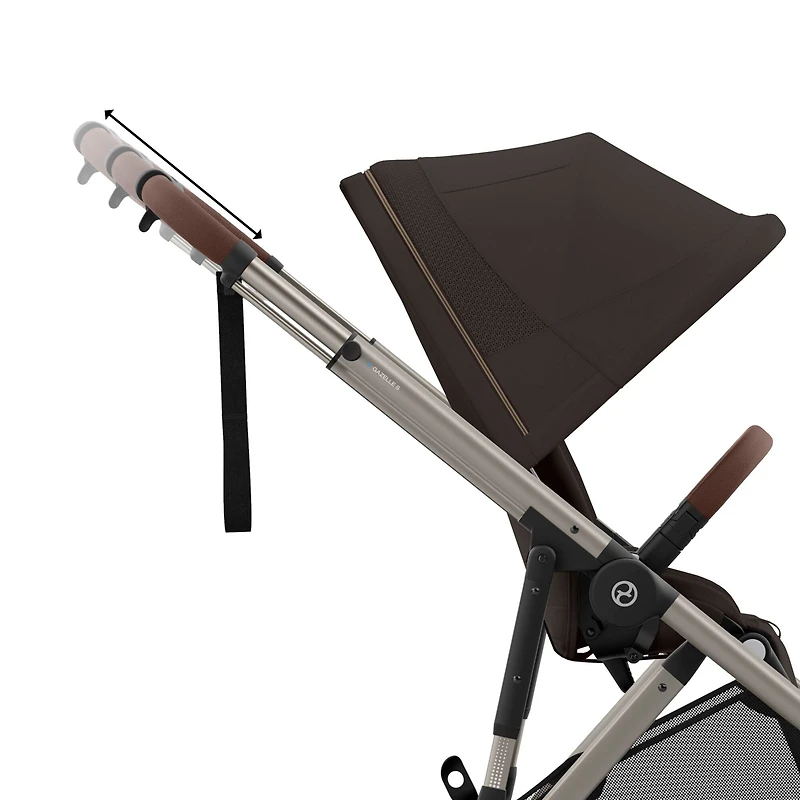 Poussette Egazelle S - Taupe/Brun Chocolat
