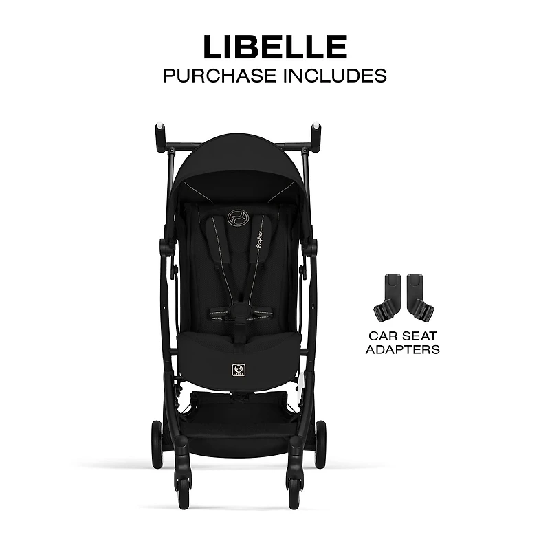 LIBELLE Ultra Lightweight Travel Stroller - Magic Black
