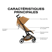 LIBELLE Ultra Lightweight Travel Stroller - Chocolate Brown