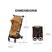 LIBELLE Ultra Lightweight Travel Stroller - Chocolate Brown