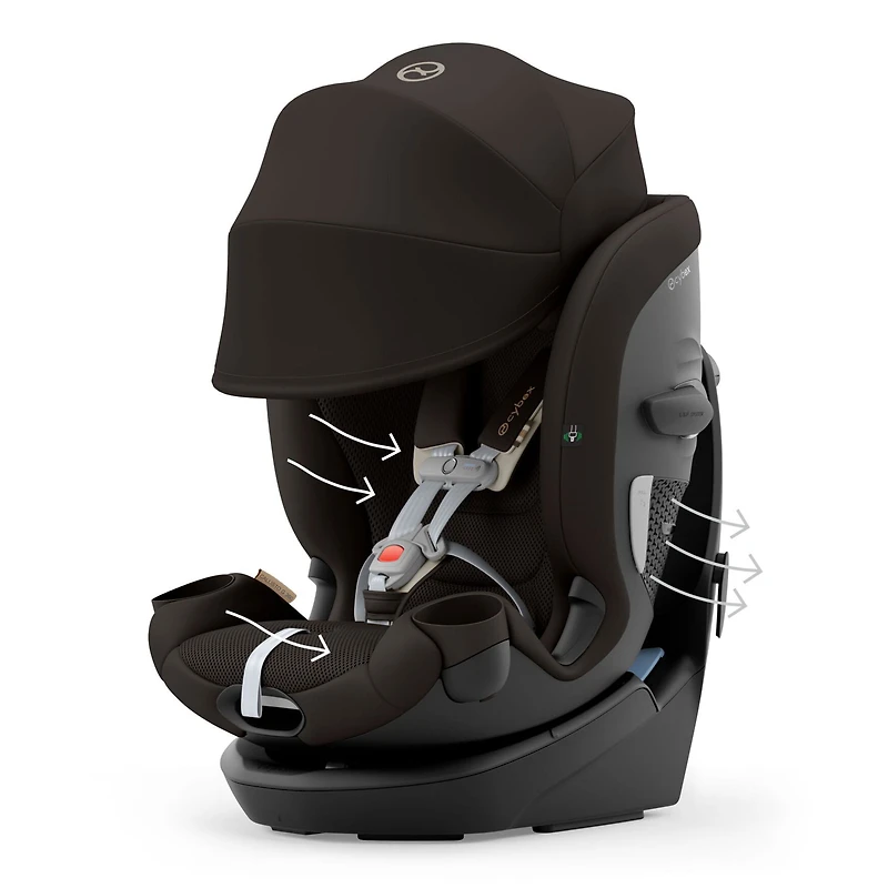Callisto G 360 Rotating All-in-One Convertible Car Seat - Chocolate Brown