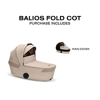 BALIOS Fold Cot - Almond Beige