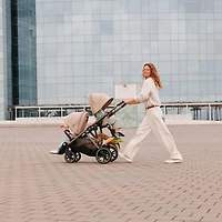Gazelle S Stroller - Taupe Frame with Seashell Beige Seat