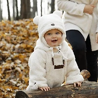 Teddy Bear Hat 12-18M Sherpa