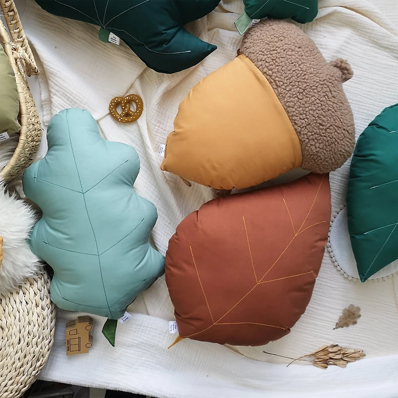 Cushion Birch Leaf - Rust  