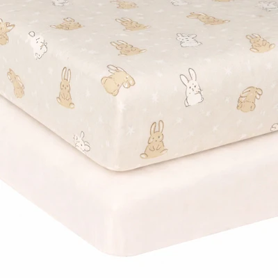 Fitted Sheet Set(2)- Bunnies 