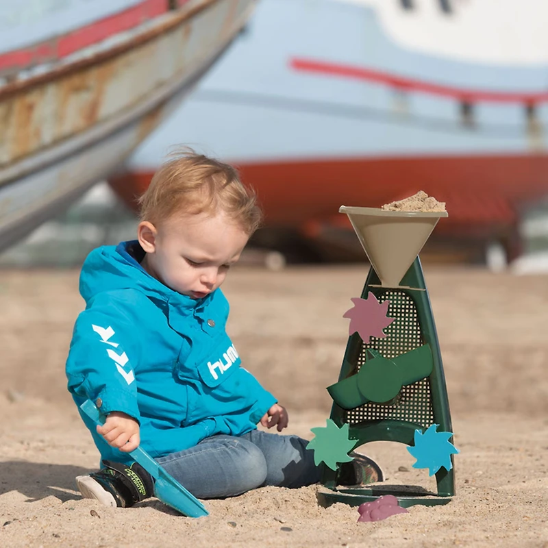 Ensemble moulin à sable et à eau - Bleu Marine