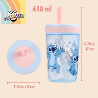 Stitch Tumbler With Straw