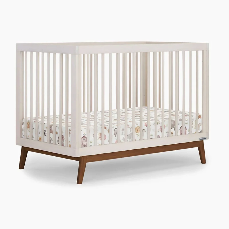 Couchette convertible 3 en 1 Soho - Amande / Noyer