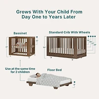 Spirit 8-in-1 Convertible Crib-  Walnut
