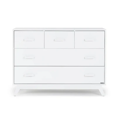 Commode 5 Tiroirs Soho - Blanc