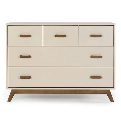 5 Drawers Dresser Chest - Almont Walnut