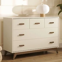 Commode  5 Tiroirs  Soho - Amande Noyer