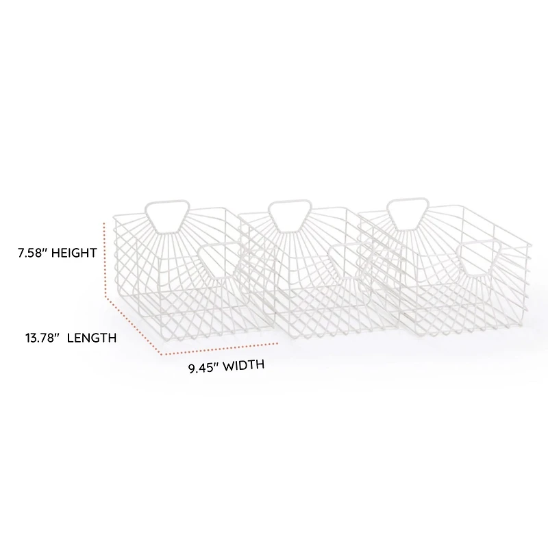 Paniers de rangement Central Park (ensemble de 3