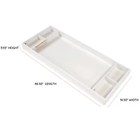 Plateau à Langer pour Bureau Austin, Central Park et Lala - Blanc