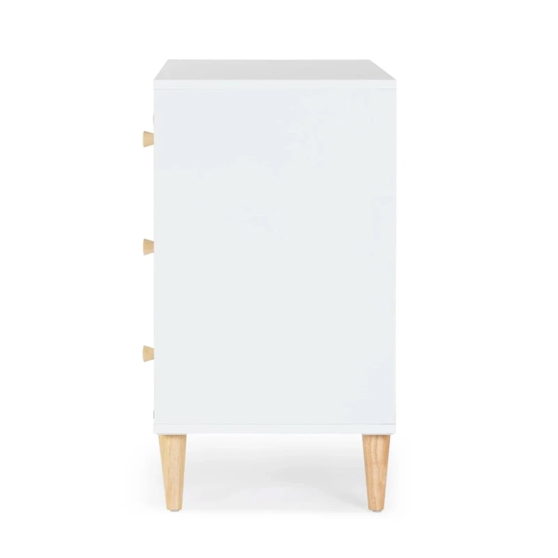 Austin 3-Drawer Dresser - White / Natural
