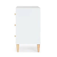 Austin 3-Drawer Dresser - White / Natural