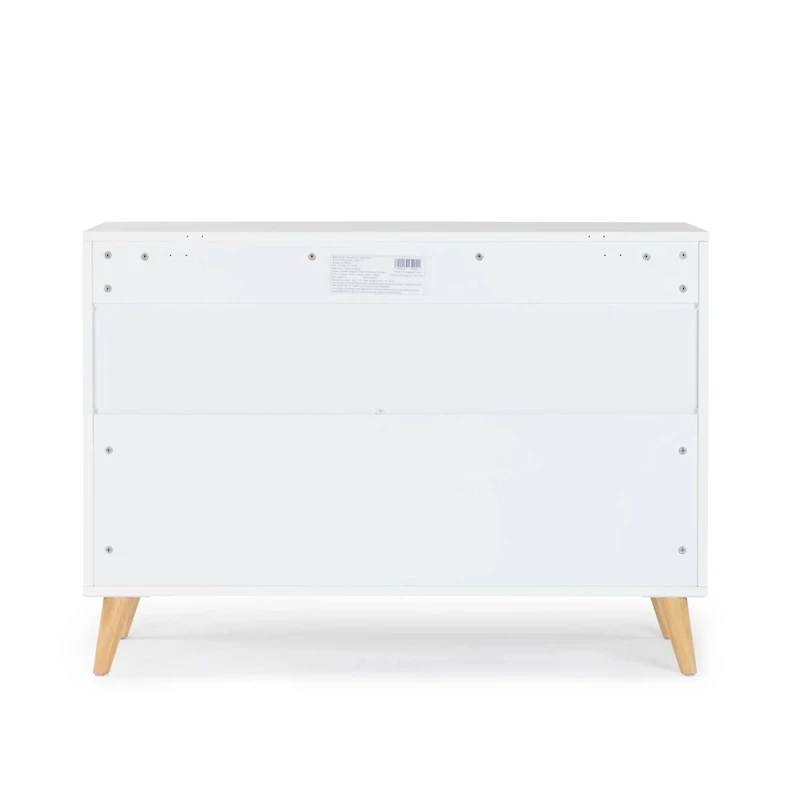 Austin 3-Drawer Dresser - White / Natural