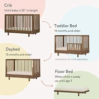 Couchette convertible 4 en 1 Bliss - Noyer