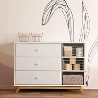 Central Park 3-drawer - White / Natural