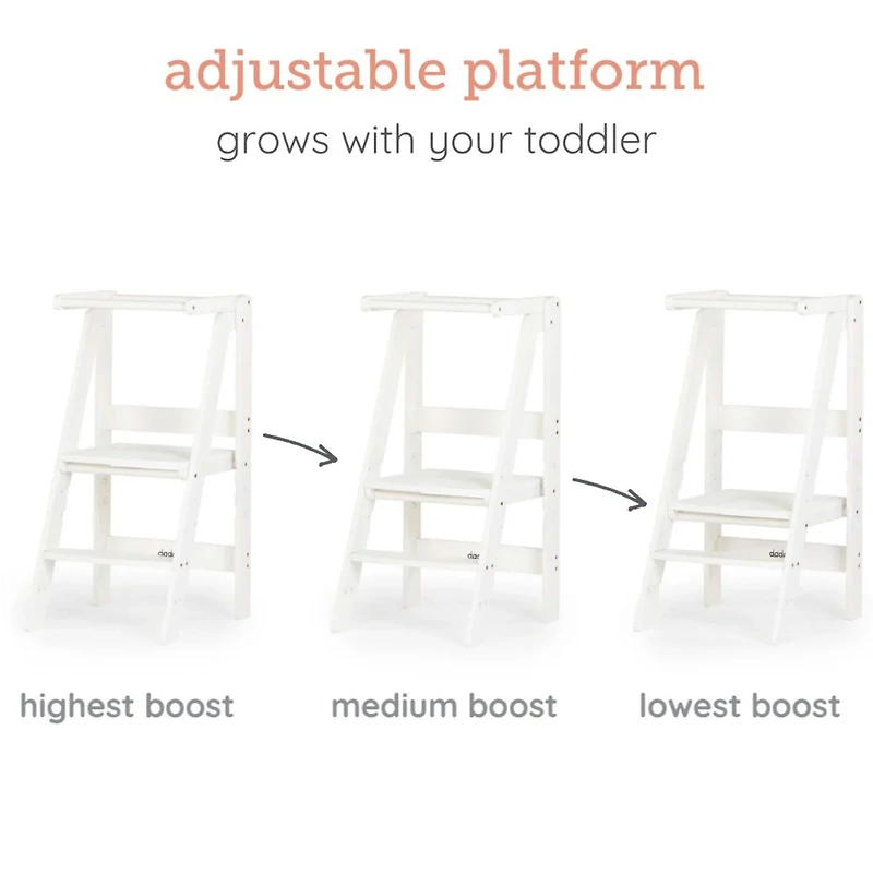 Tour pliante pour tout-petits - Blanc