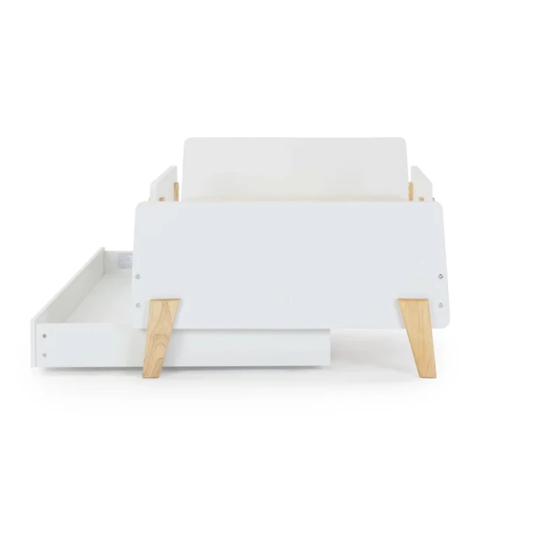 Lit Simple Gigogne de rangement pour lit simple amusant - Blanc