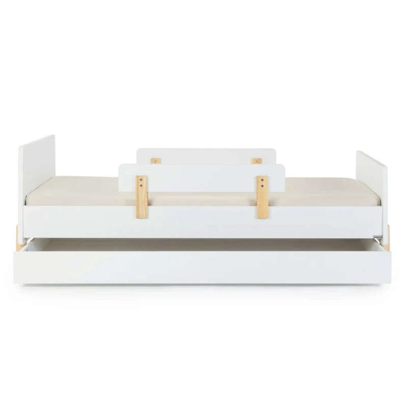 Lit Simple Gigogne de rangement pour lit simple amusant - Blanc