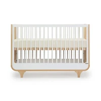 Jolly 3-In-1 Convertible Crib - White/Natural