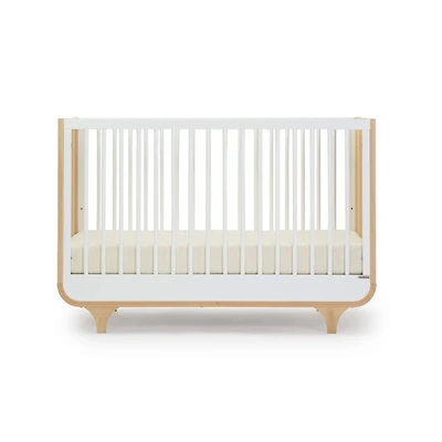Jolly 3-In-1 Convertible Crib - White/Natural
