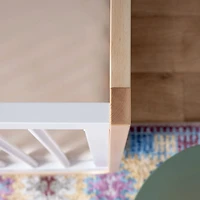 Jolly 3-In-1 Convertible Crib - White/Natural
