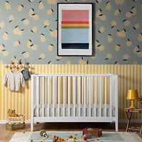 Lala 3-In-1 Convertible Crib - White