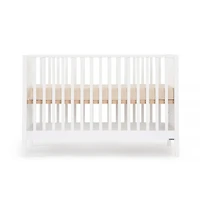 Lala 3-In-1 Convertible Crib - White